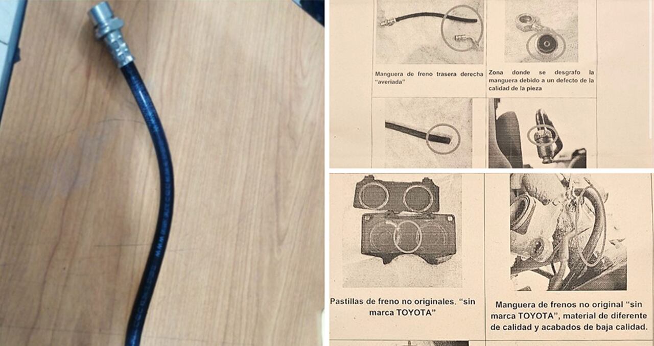 Sandra Ortiz contrató un informe de revisión que concluyó que la camioneta de la UNP con la que se moviliza presenta manipulación de frenos y repuestos no originales.