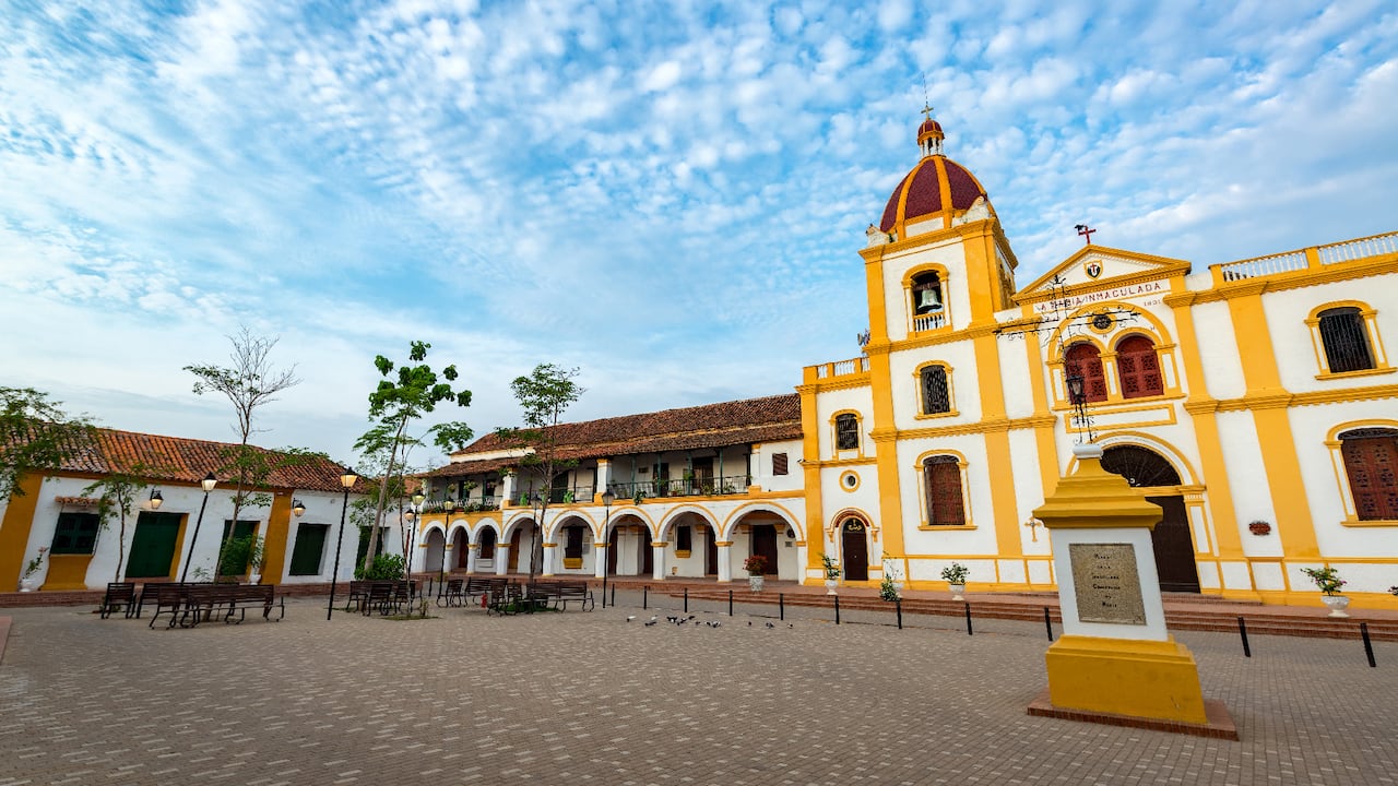 Iglesia de la Inmaculada Concepción, en el municipio de Mompox, Bolívar.