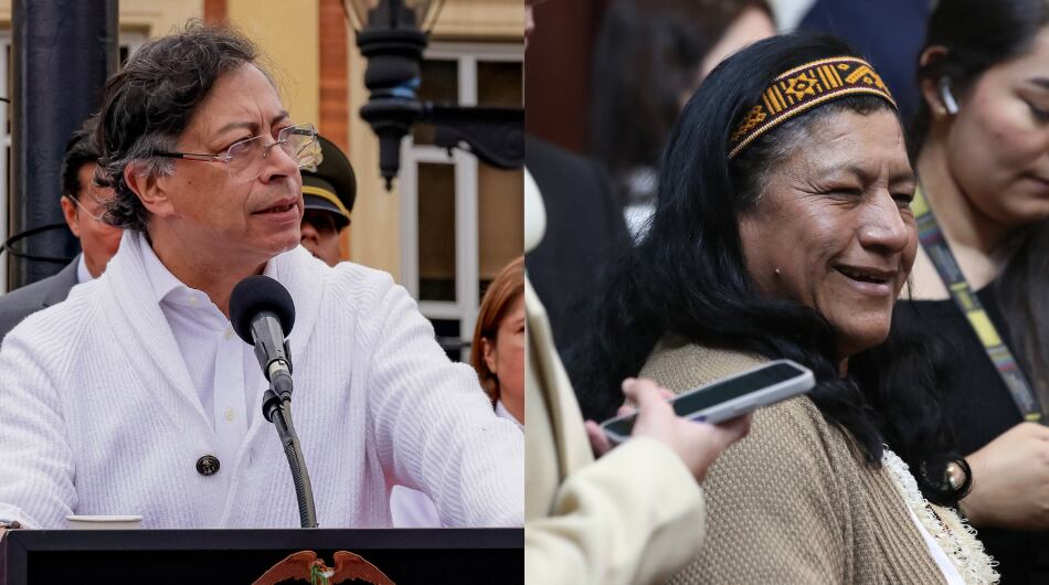 Gustavo Petro y Aida Quilcué.