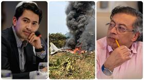 Daniel Briceño, Gustavo Petro y el avión Hércules accidentado en Putumayo.