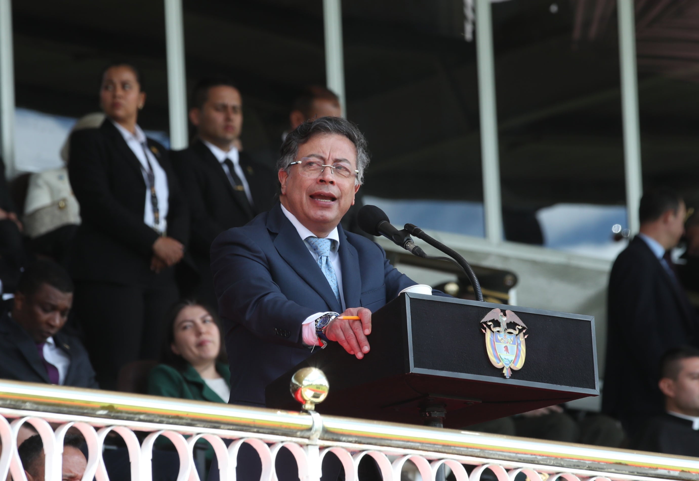 Gustavo Petro Posesión nuevo director general de la Policía Brigadier General William Oswaldo Rincón Cúpula Militar
octubre 24 2025