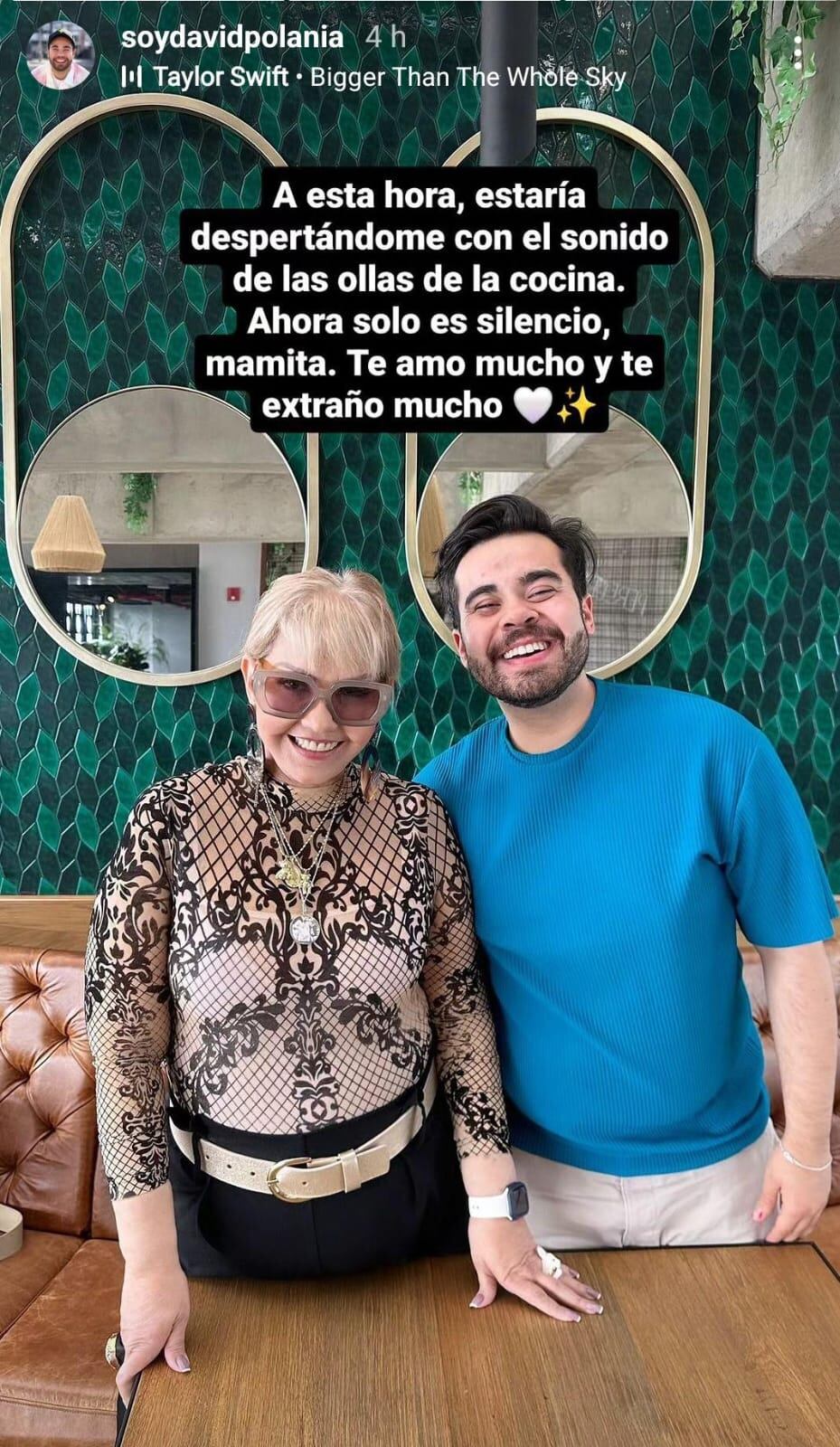 Mensaje de David Polania a su mamá, la Gorda Fabiola