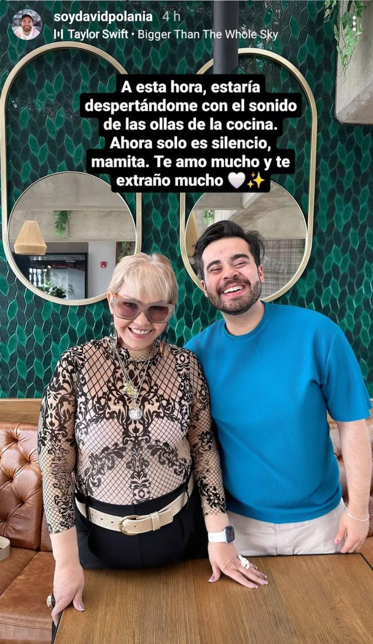 Mensaje de David Polania a su mamá, la Gorda Fabiola