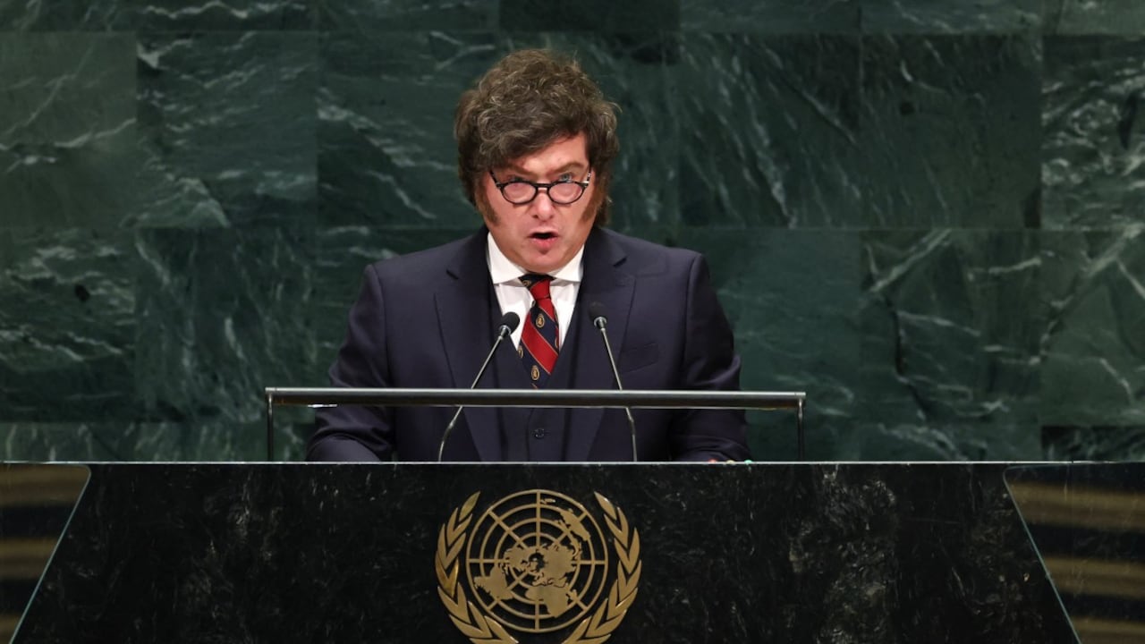 Javier Milei en la Asamblea General de la ONU.