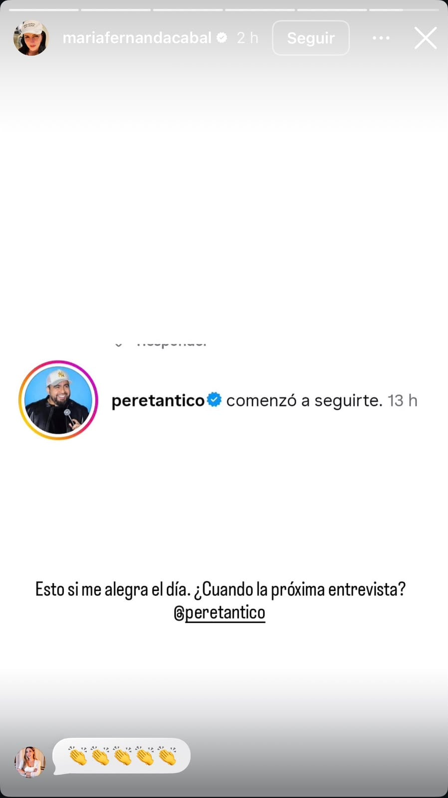 María Fernanda Cabal mostró gesto de Jhovanoty