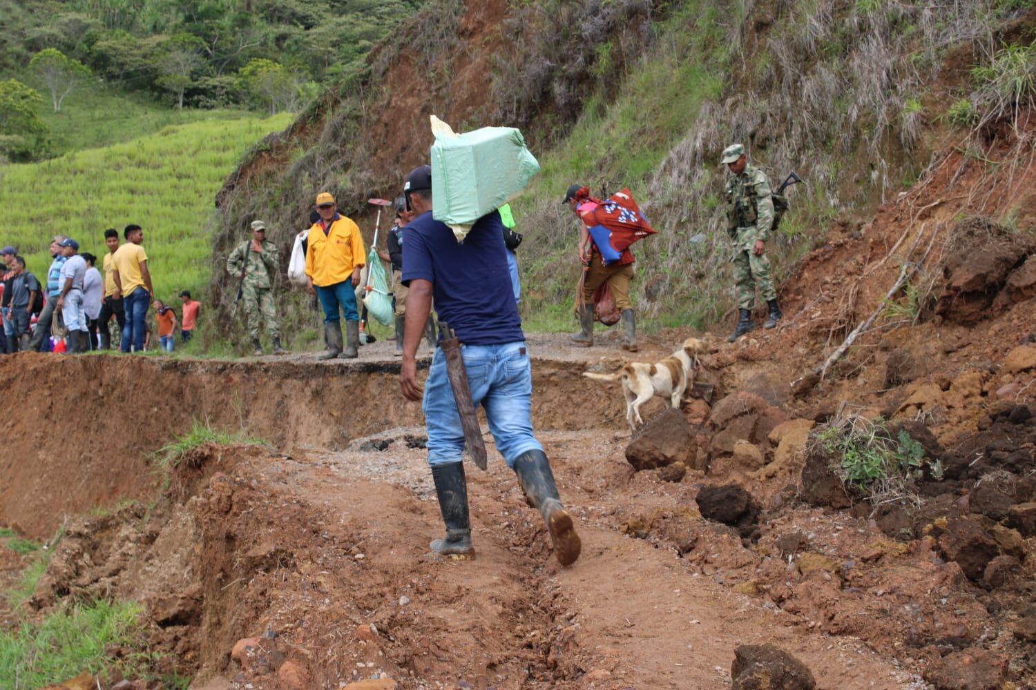 Los damnificados están en las veredas La Soledad, Párraga Viejo, Santa Clara, Alto de las Yerbas y Chontaduro