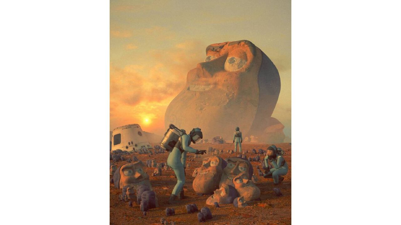 Christie's está subastando varias de las obras de Beeple.