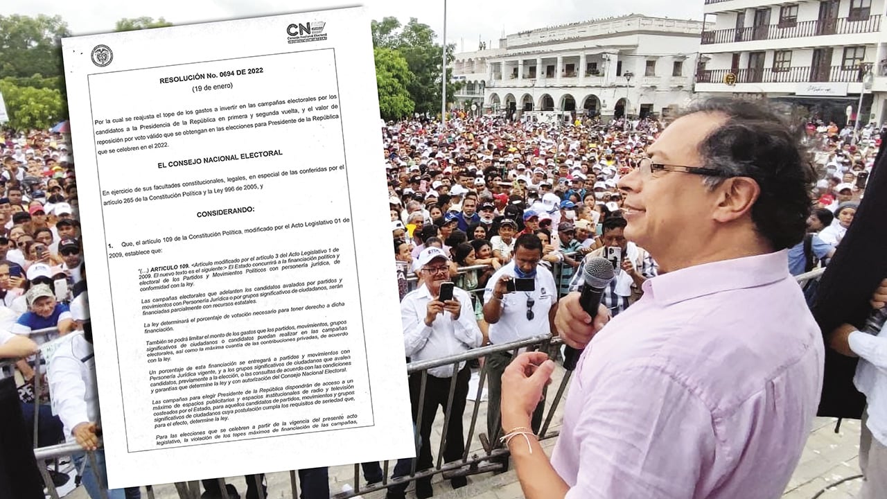 La Resolución 0694 del CNE establece los topes de campaña en la primera y segunda vuelta, los mismos que son objeto de cuestionamiento de la Fiscalía en este caso.