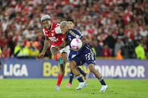 Bogotá. Octubre 26 de 2024. Independiente Santa Fe enfrenta a Millonarios FC, por encuentro válido de la Liga BetPlay II 2024 de la fecha 15, en el estadio Nemesio Camacho El Campin. (Colprensa - Cristian Bayona).