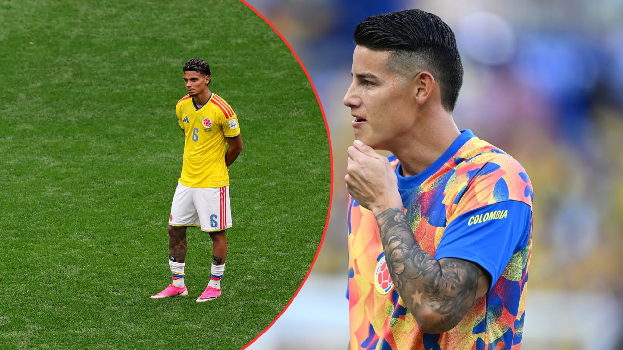 Versiones apuntan a un distanciamiento entre Richard Ríos y James Rodríguez en la Selección Colombia