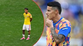 Versiones apuntan a un distanciamiento entre Richard Ríos y James Rodríguez en la Selección Colombia