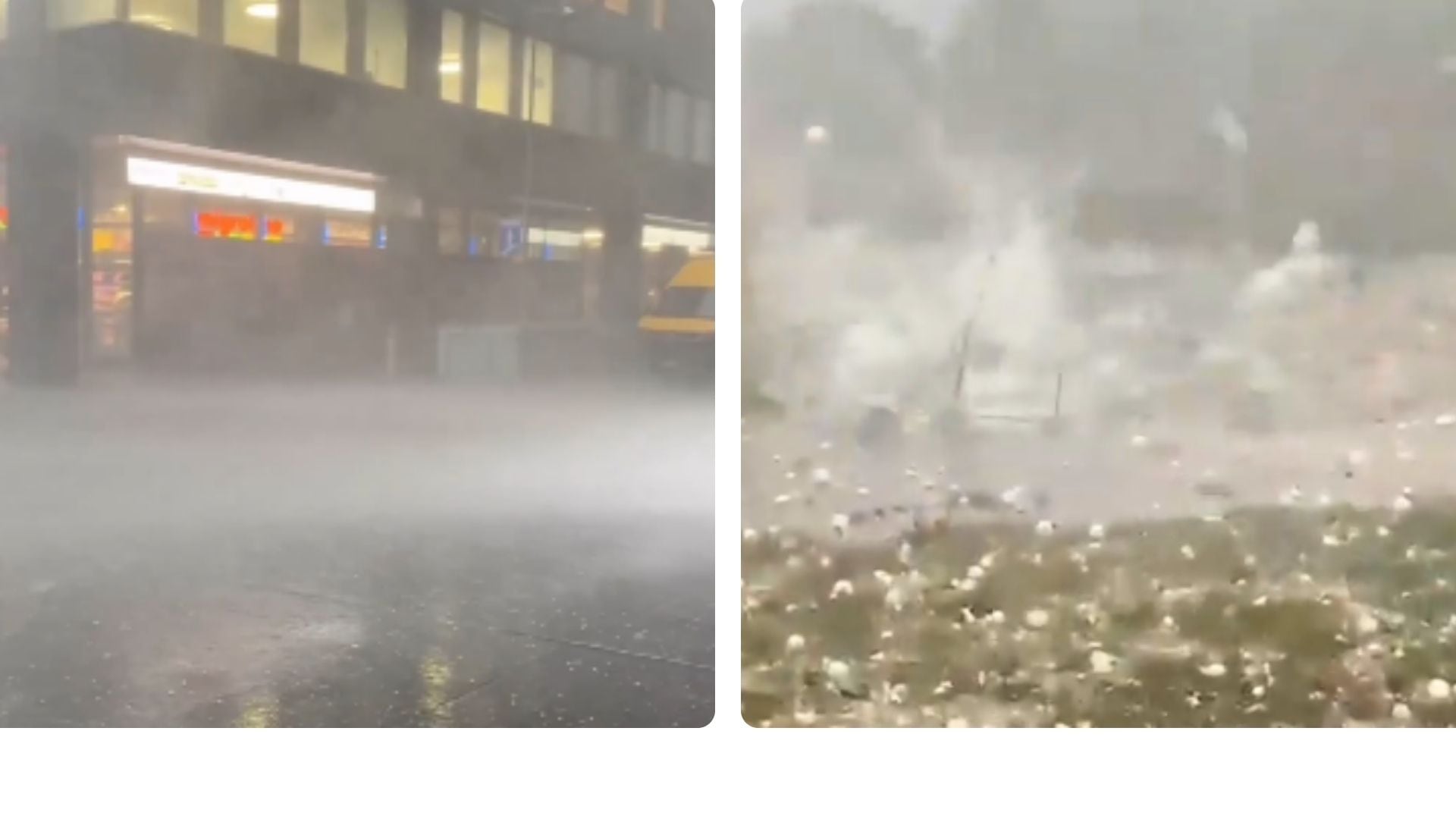 La tormenta dejó una intensa granizada y fuertes ráfagas de viento en varias zonas de Suiza, con decenas de personas heridas y daños materiales.