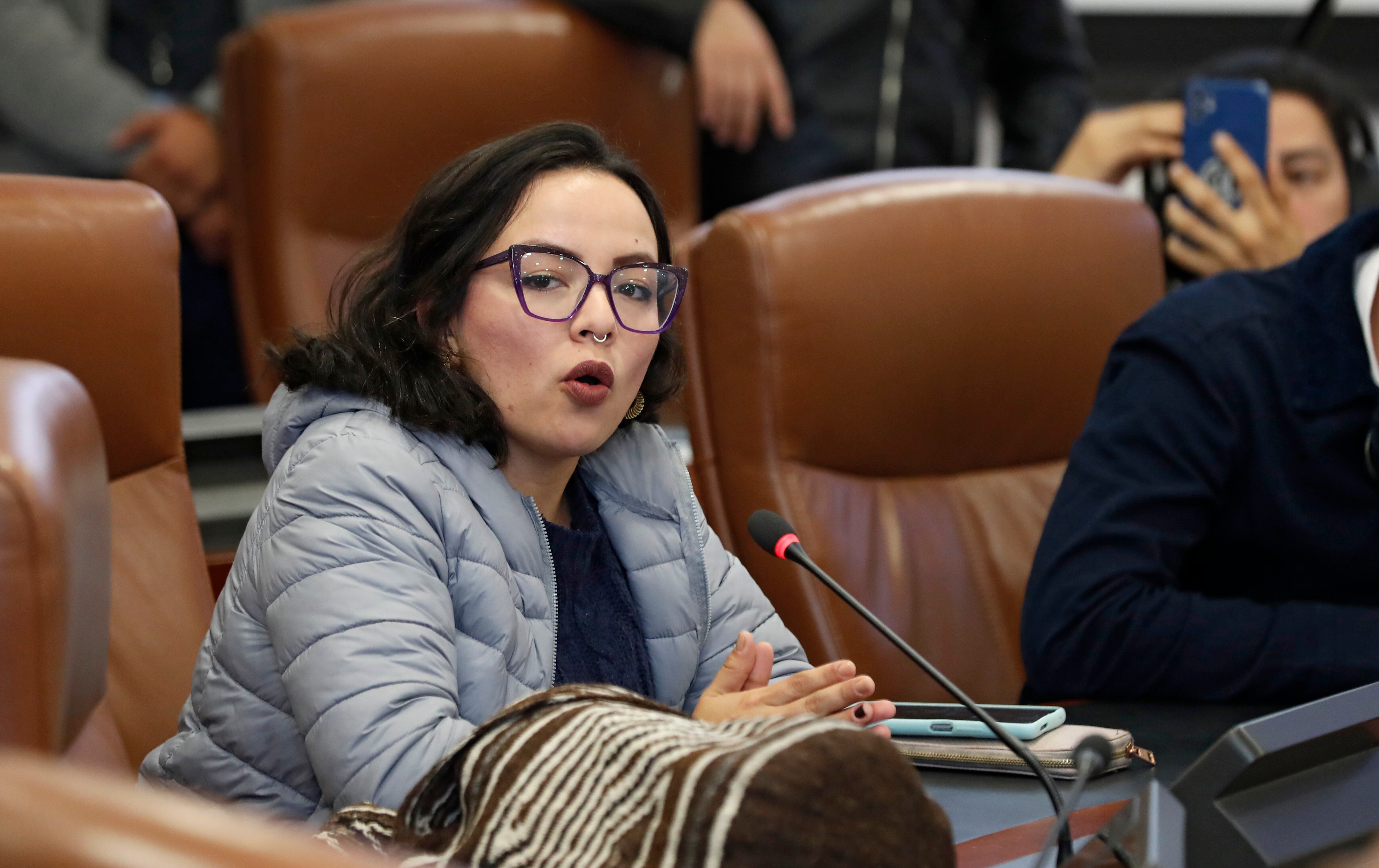 representante a la Cámara Jennifer Pedraza en la Comisión de Derechos Humanos de la Cámara de Representantes
Bogota agosto1 del 2023
Foto Guillermo Torres Reina / Semana