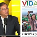 Presidente Gustavo Petro y el periódico de su Gobierno