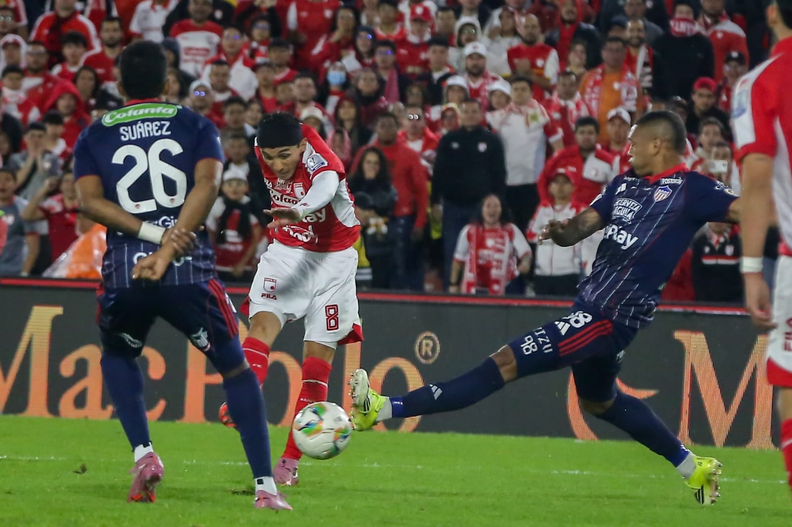 Independiente Santa fe vs. Junior por la semifinal de la Liga BetPlay.