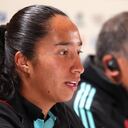 La atacante habló en rueda de prensa