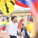 Miguel Uribe en Marchas de la oposición en contra del Gobierno en la plaza de Bolívar