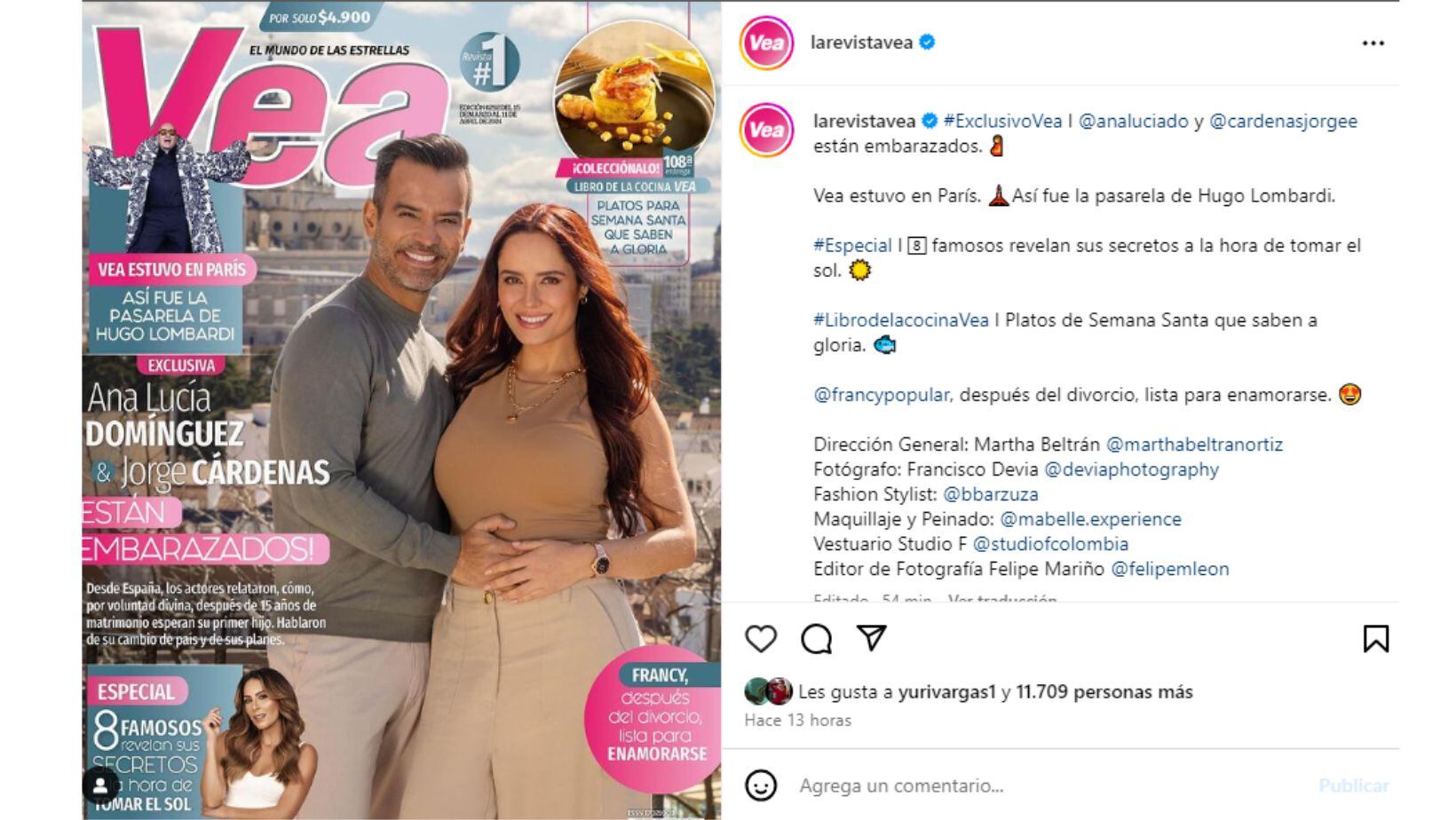 Ana Lucía Domínguez y Jorge Cárdenas esperan a su primer hijo después de 15 años de relación