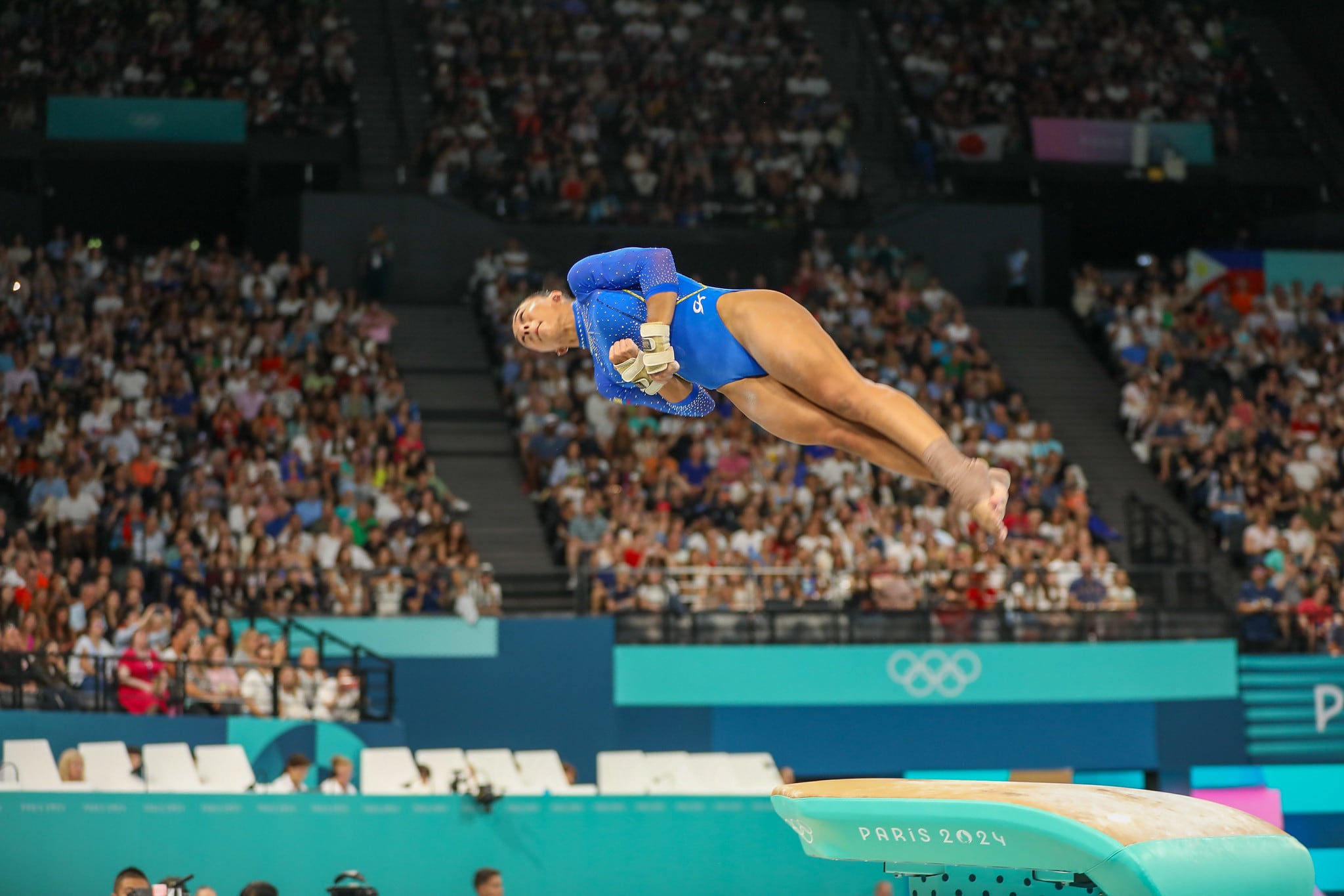 Luisa Blanco debutó en la gimnasia artística de en París 2024