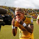 Dayro Moreno marcó 13 goles este semestre, siendo el máximo anotador de la Liga Betplay