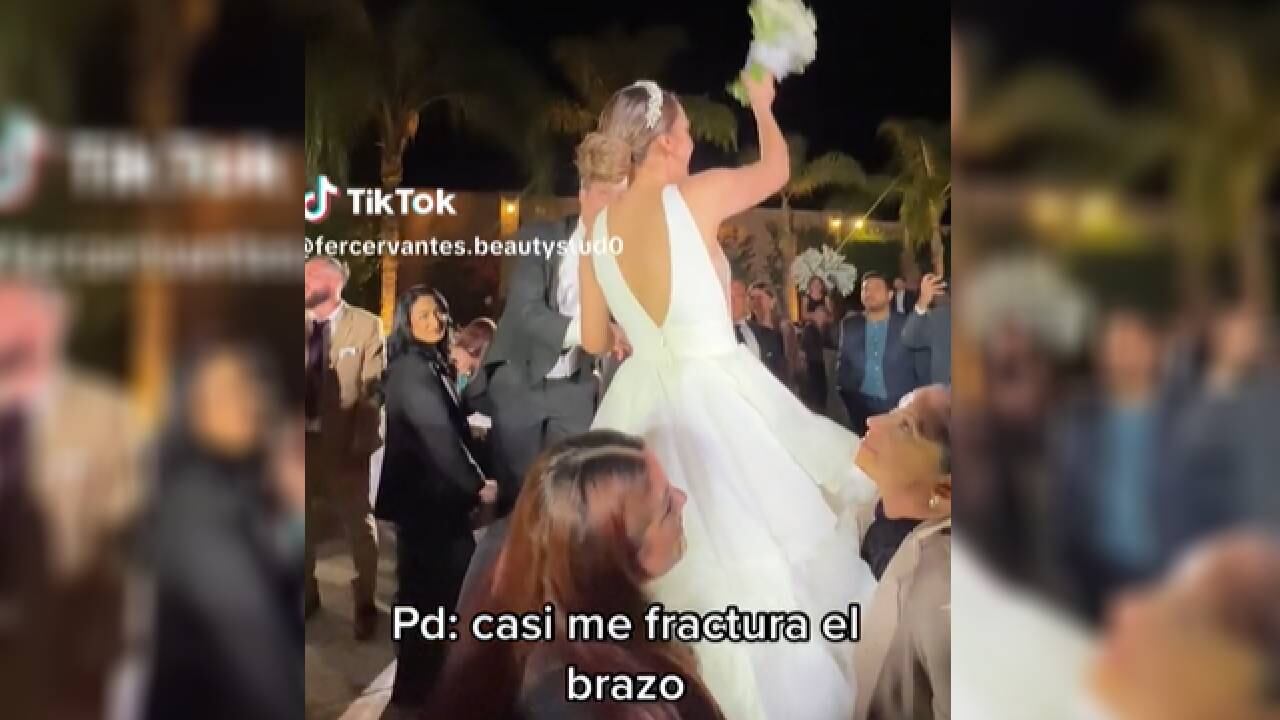 La boda se realizó en México, y uno de los instantes terminó en incidente.