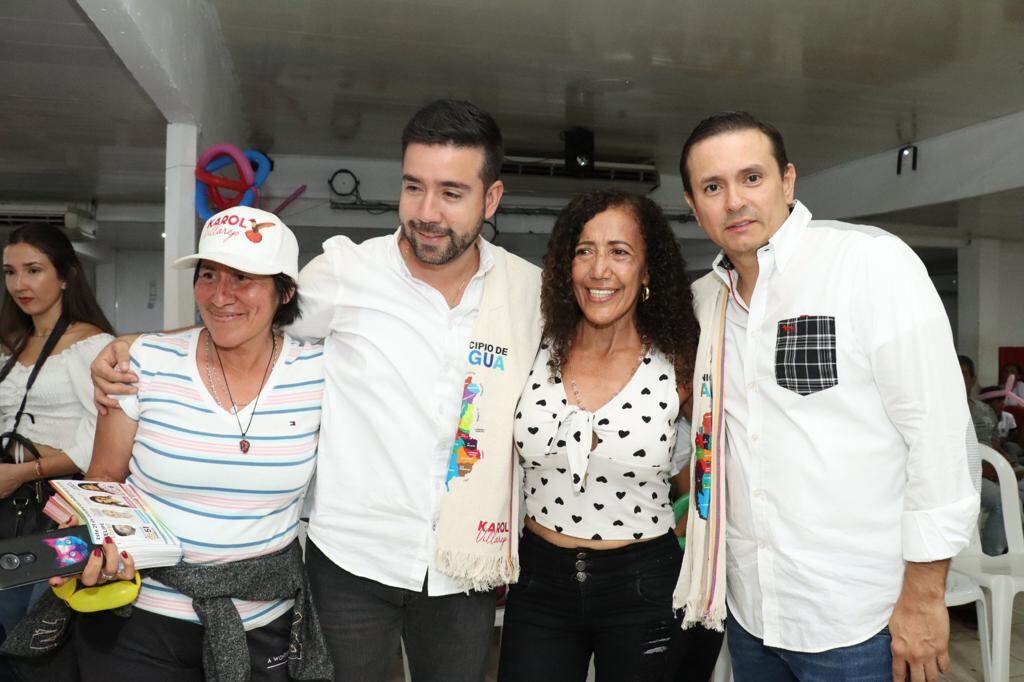 Carlos Felipe López, candidato a la Asamblea, y Juan Carlos Garcés, senador de la República