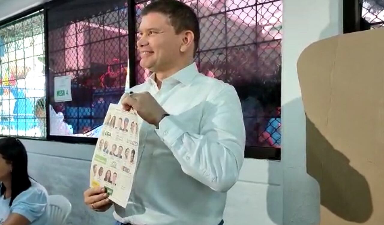 Asi votó John Milton Rodríguez en la ciudad de Cali
