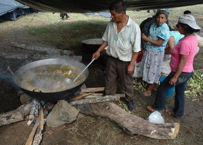 La marcha indígena inició el 7 de octubre de este año en el resguardo indígena La María, municipio de Piendamó, Cauca.