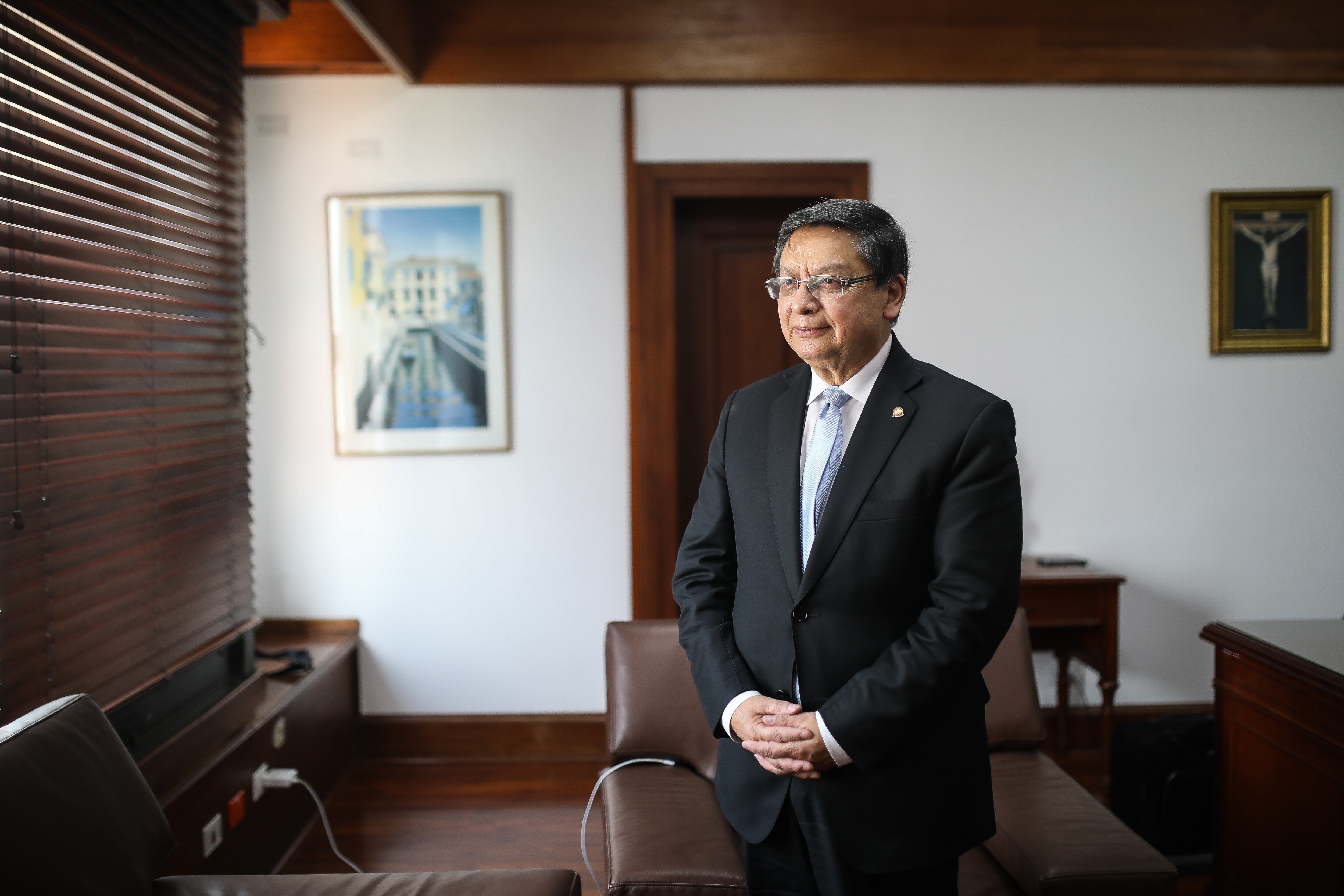 Presidente de la Corte Constitucional, magistrado Jorge Enrique Ibáñez Najar