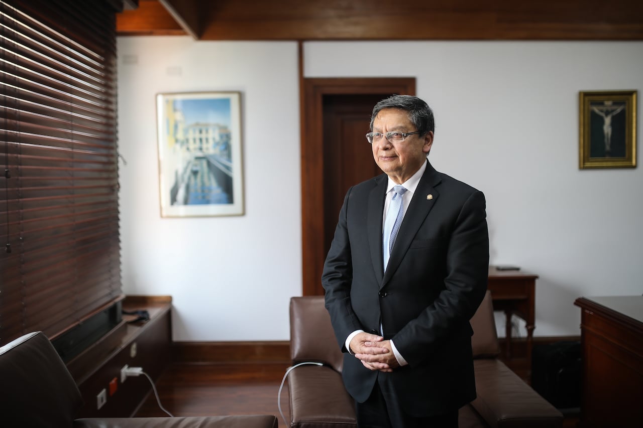 Presidente de la Corte Constitucional, magistrado Jorge Enrique Ibáñez Najar