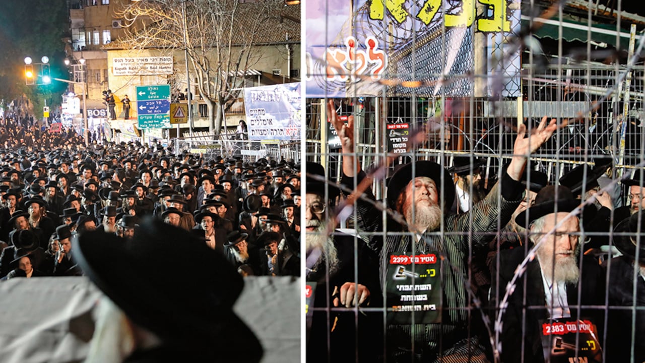 Cientos de judíos ultraortodoxos se han opuesto fuertemente a seguir en confinamiento. Priorizan sus deberes religiosos sobre las medidas contra la covid-19.