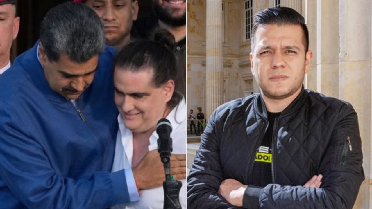 Nicolás Maduro abraza a Álex Saab tras su llegada a Venezuela después de la excarcelación en Estados Unidos.