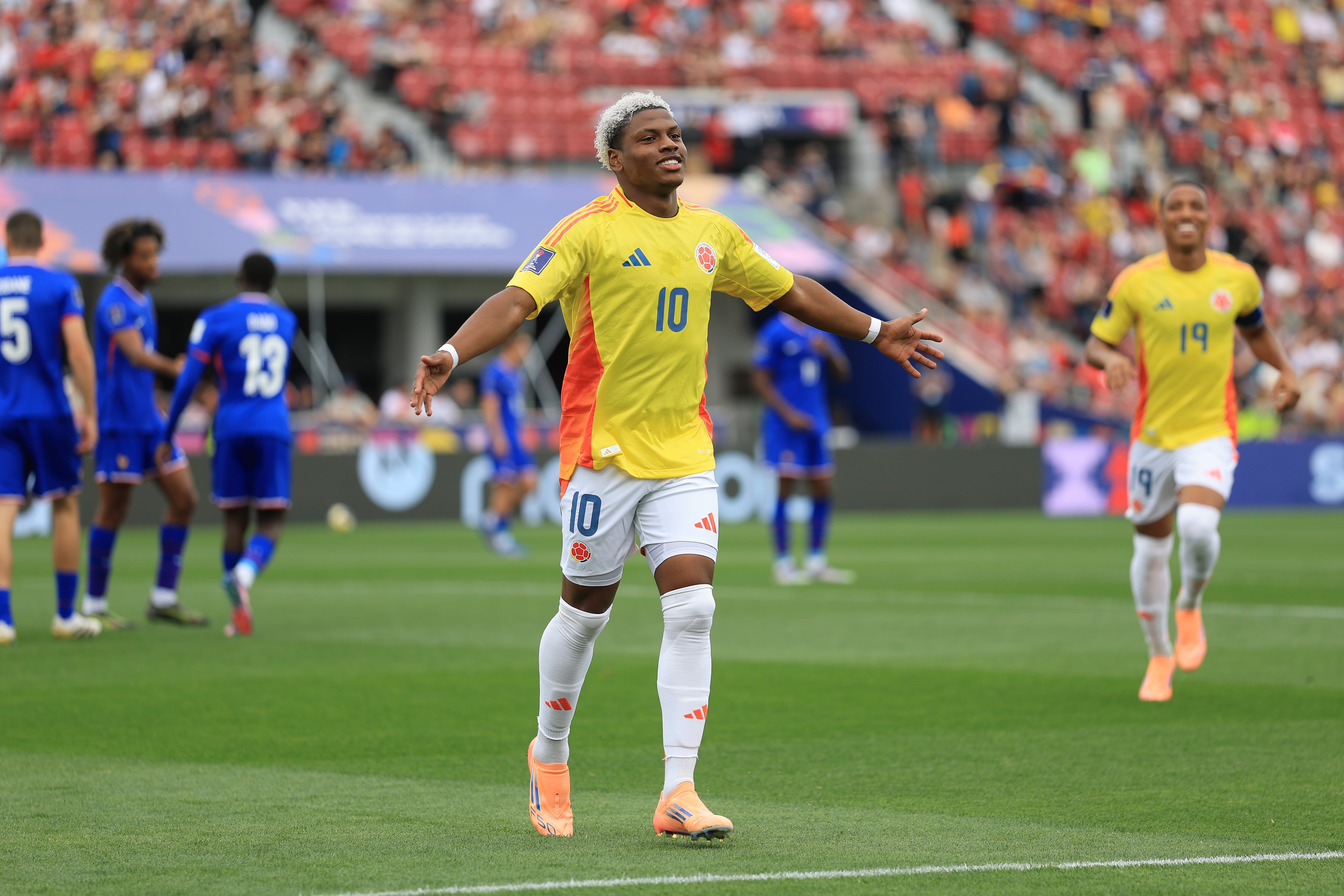 Óscar Perea hizo el gol que abrió el marcador ante Francia, por el tercer lugar del Mundial Sub-20.
