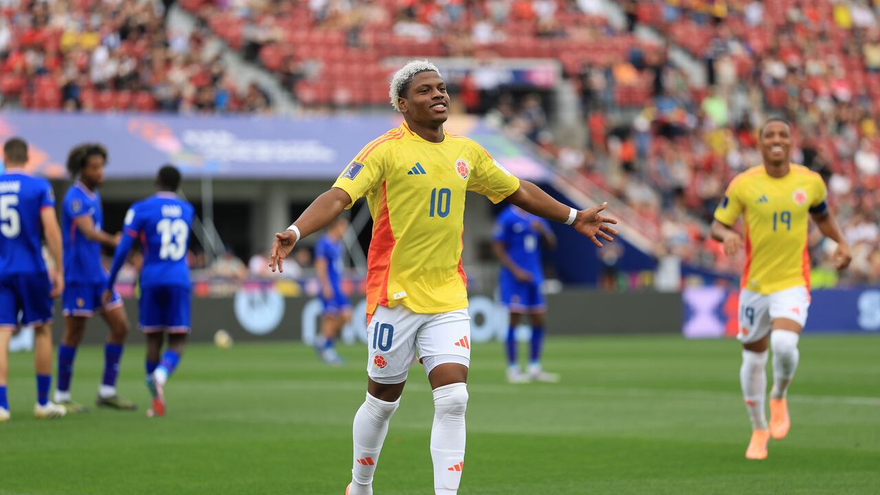 Óscar Perea hizo el gol que abrió el marcador ante Francia, por el tercer lugar del Mundial Sub-20.