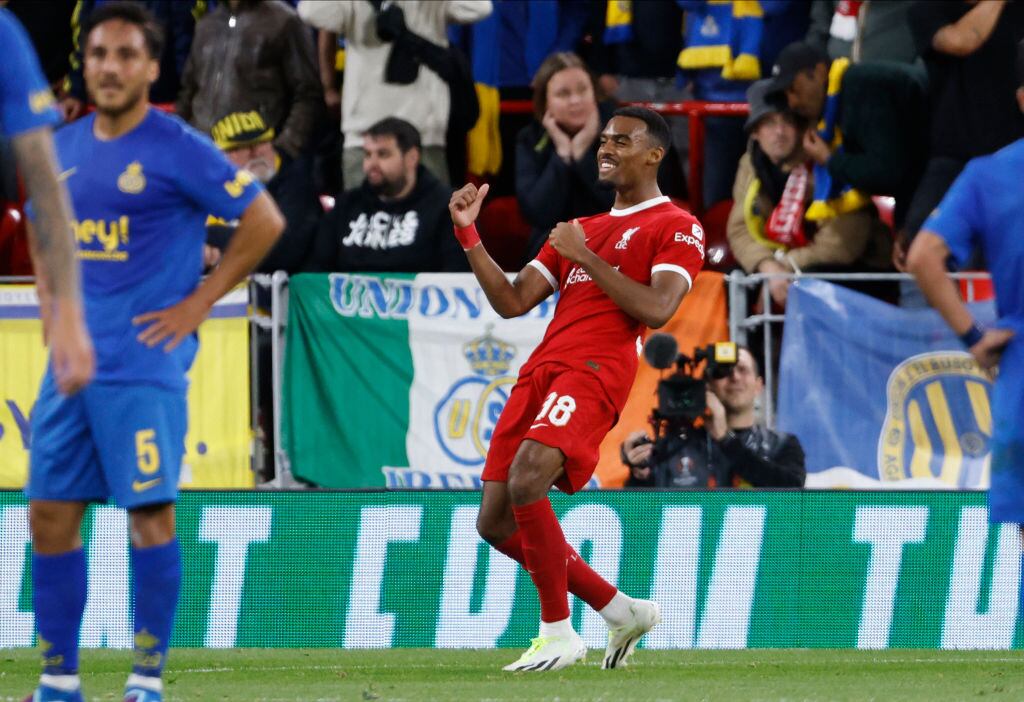 Gravenberch anotó valioso gol para el Liverpool