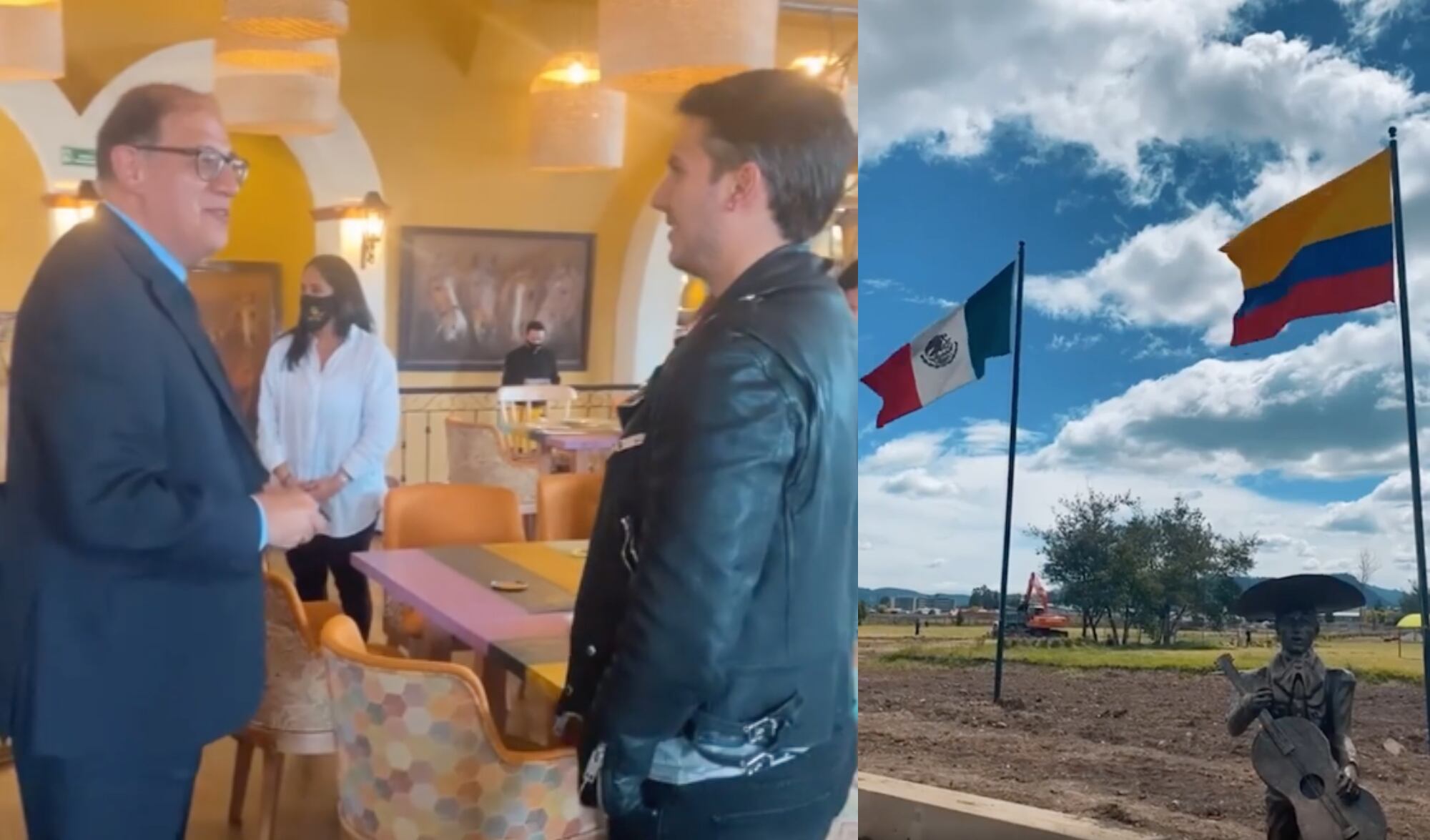 Embajador de México visitó el restaurante de Luisa Fernanda W y Pipe Bueno