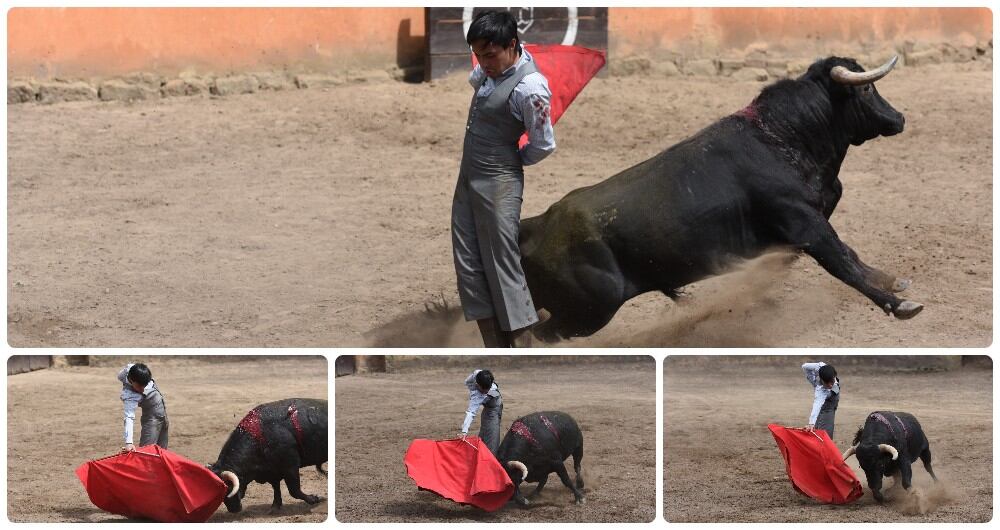 Joselito Castañeda, novillero colombiano. Ganadería Mondoñedo. 19 de enero de 2022.