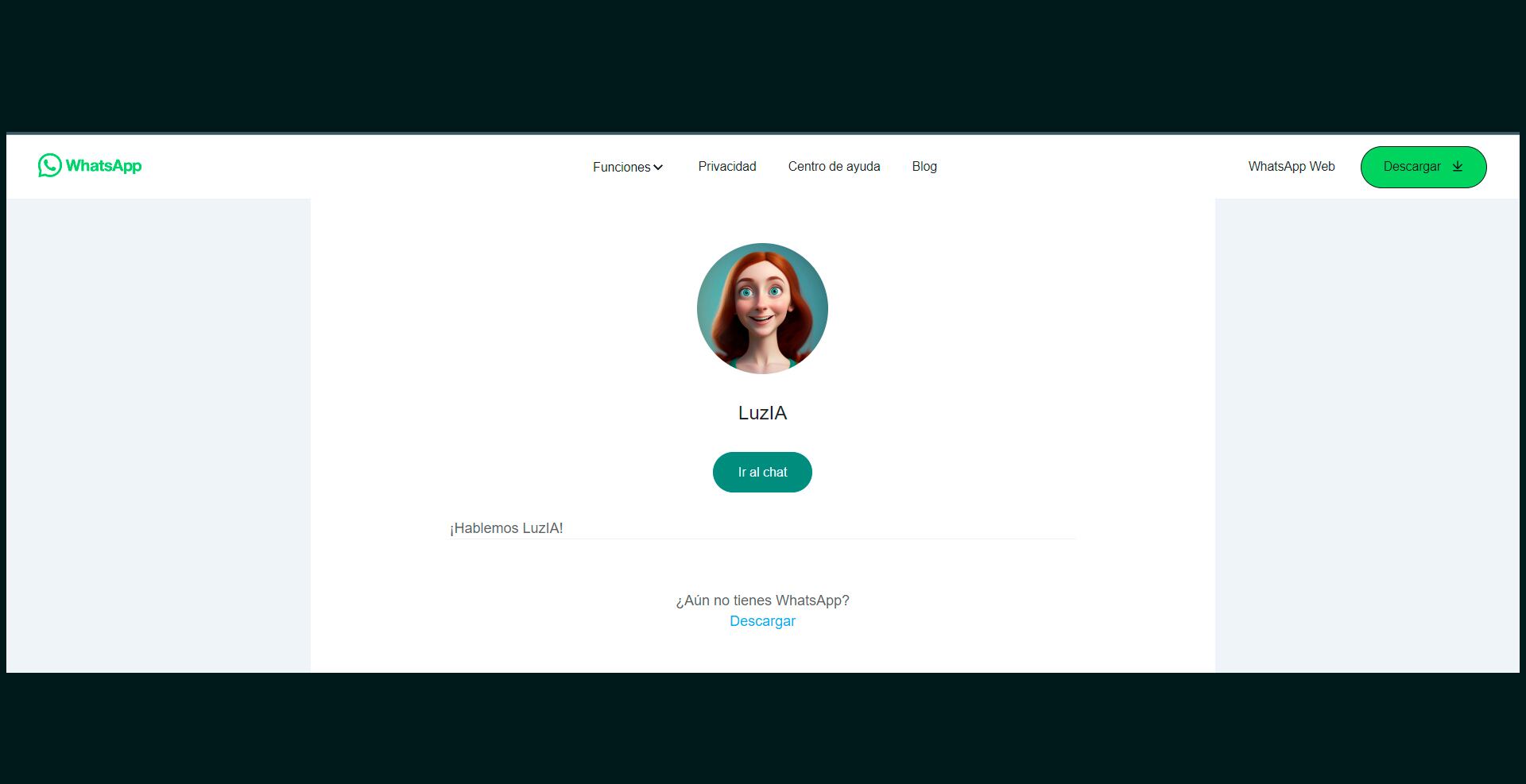 LuzIA es una inteligencia artificial que funciona a través de los chats de WhatsApp