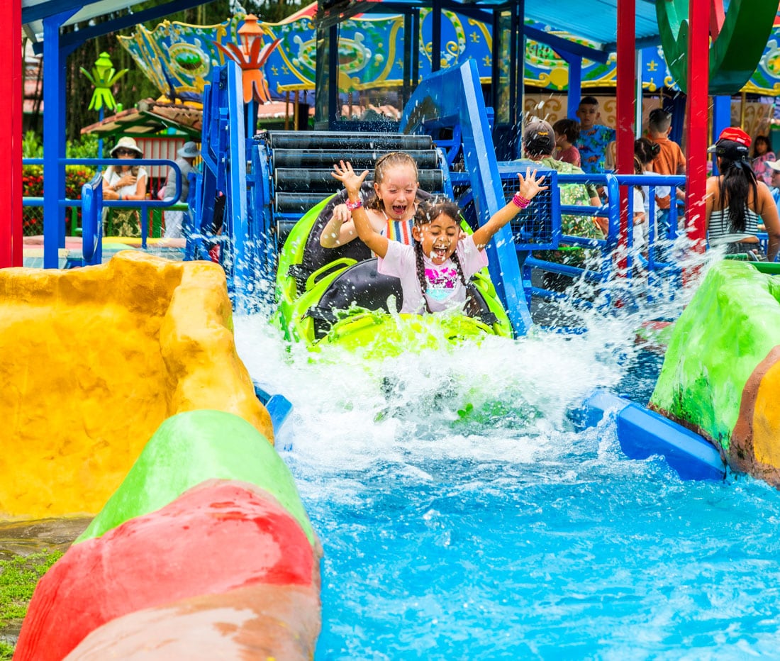 Atracción de categoría infantil en el Parque del Café.