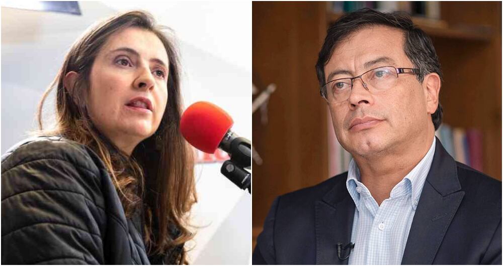 Paloma Valencia y Gustavo Petro, congresistas