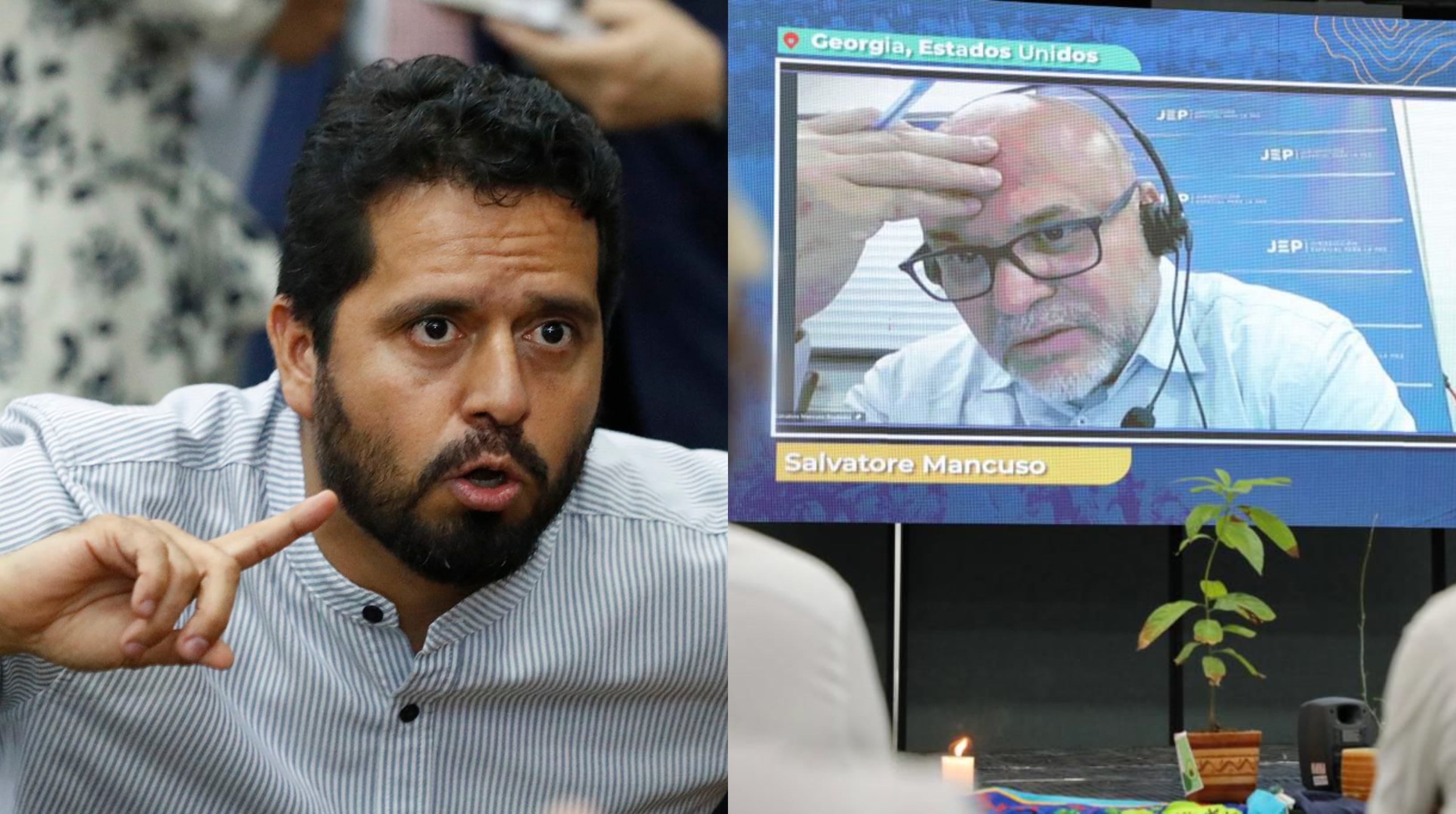 Alfredo Mondragón y Salvatore Mancuso.