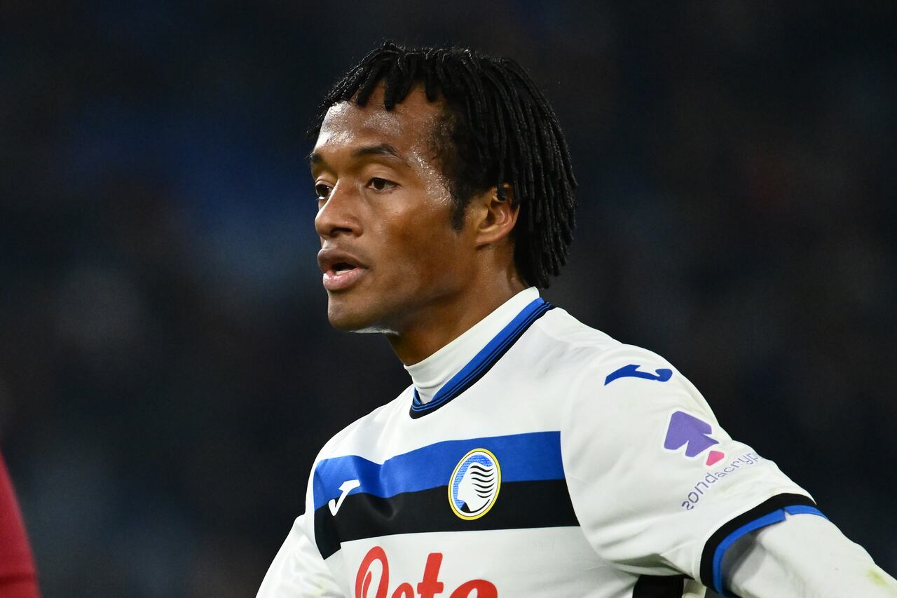 Cuadrado en el partido de Atalanta y Roma este lunes.