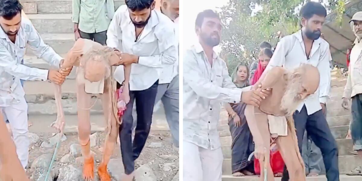 Hombre de la India con supuestamente 188 años.