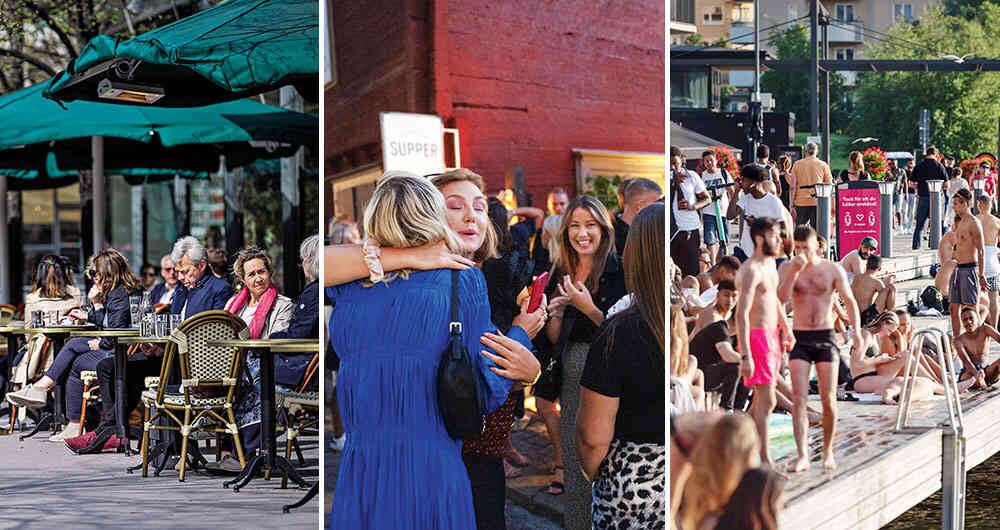 Suecia experimenta una disminución constante de los casos nuevos de infección y del número de fallecidos.