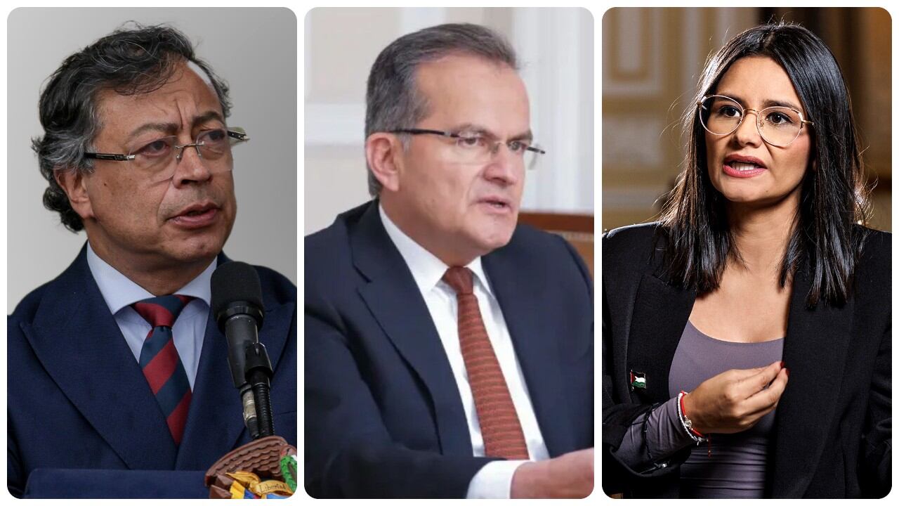 Gustavo Petro, José Alexis Mahecha Acosta y Angie Rodríguez.