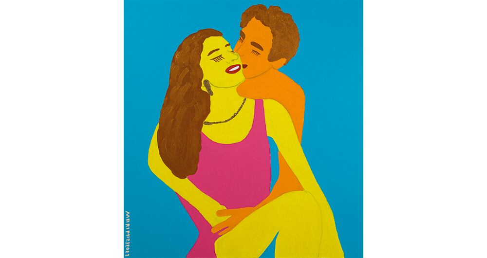 En su carrera, Maripaz ha pintado muchas clases de parejas, amándose, dialogando, contemplándose y hasta bailando.