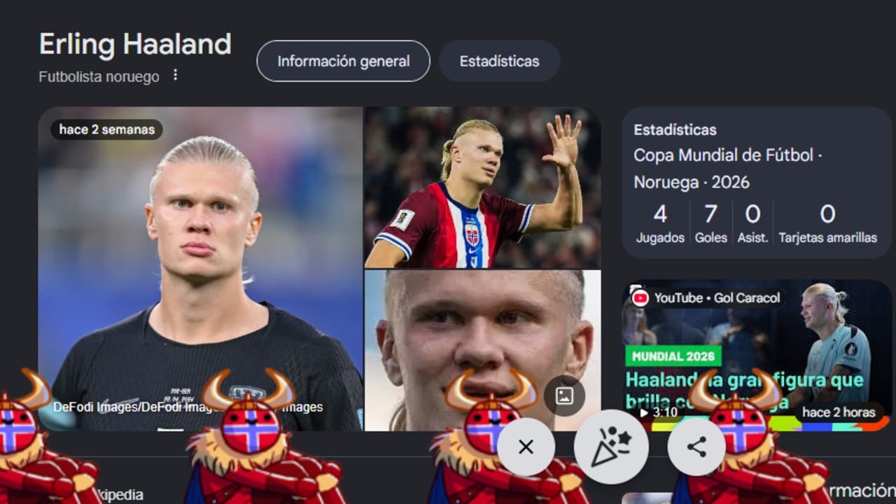 Google homenajeó a Erling Haaland.