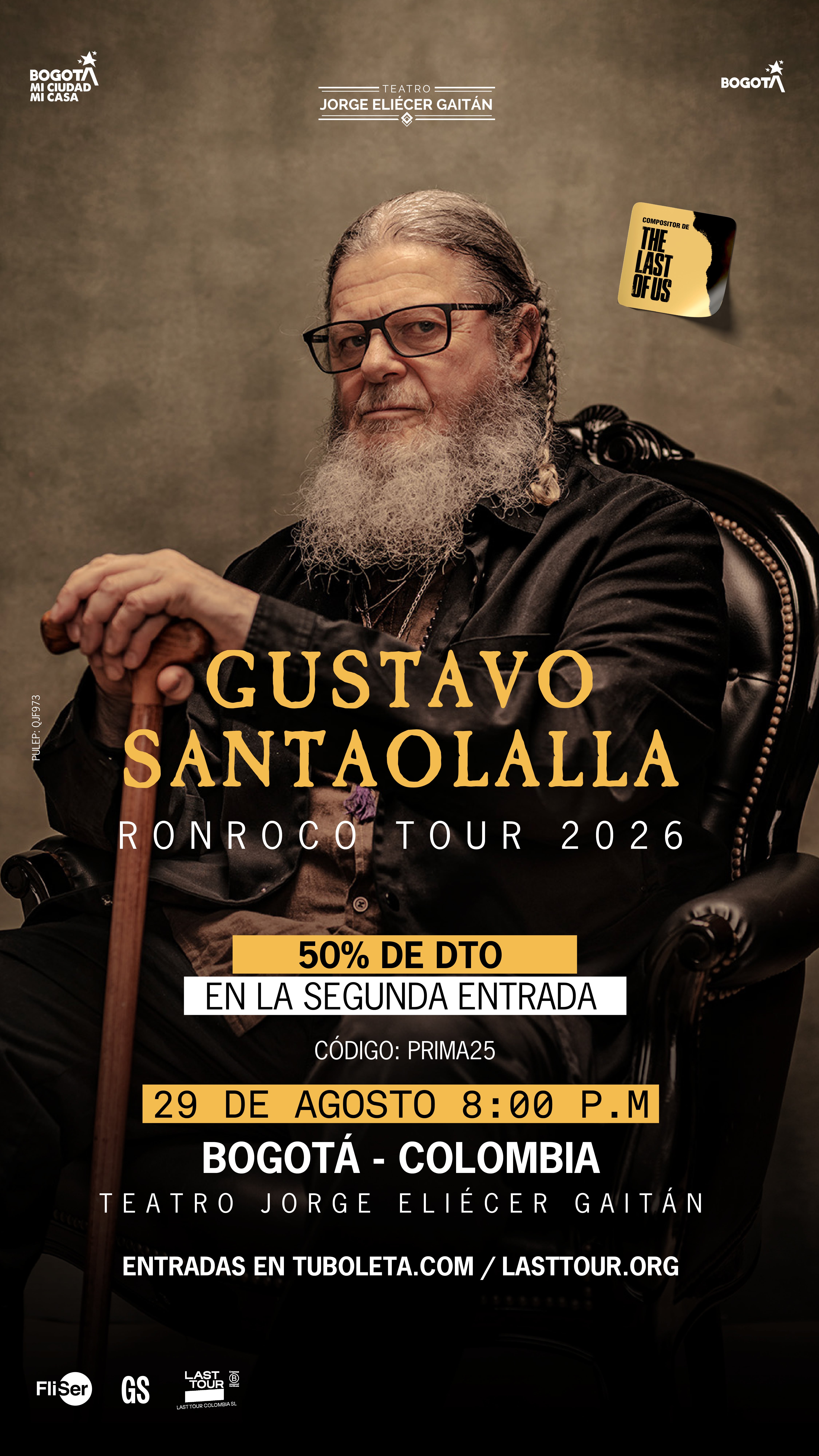 Ícono de la música y las bandas sonoras, Gustavo Santaolalla trae un concierto como ninguno a Bogotá y Medellín.