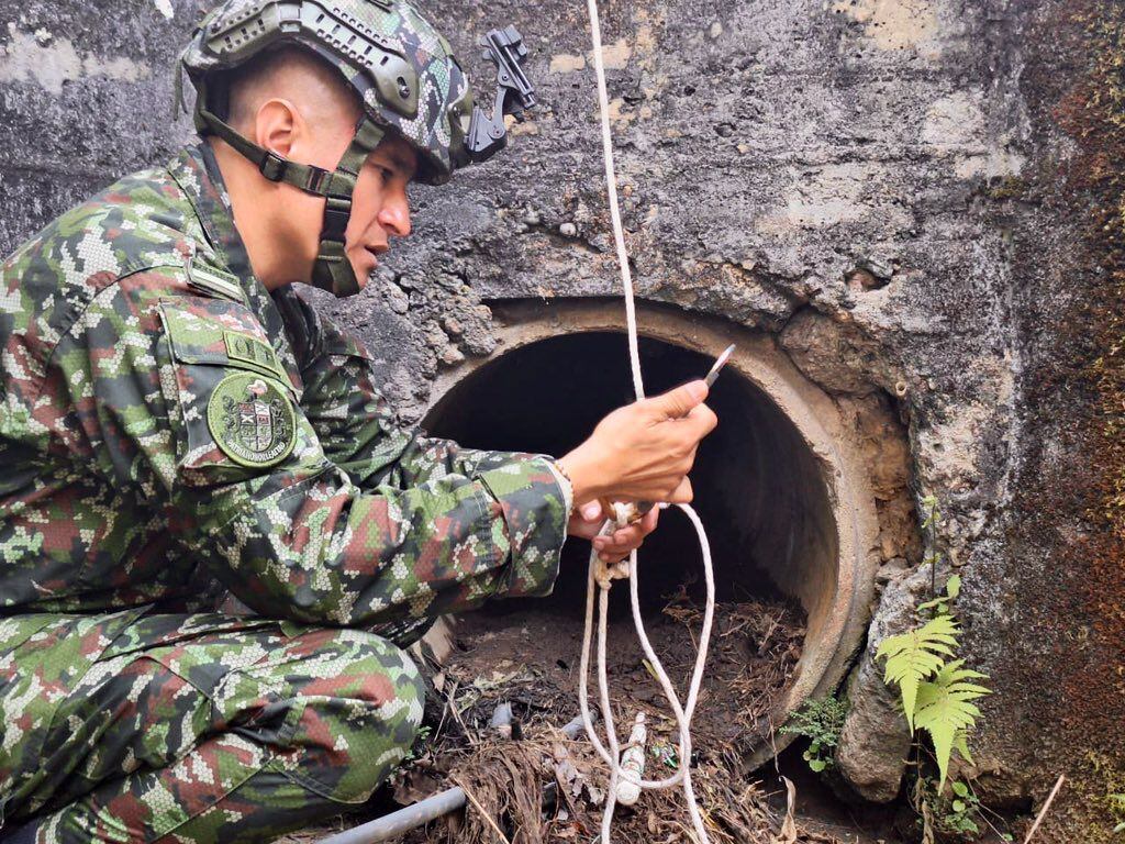 Desactivan explosivos en Piendamó, Cauca.
