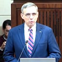 Miguel Gómez Martínez, ministro de Hacienda, en el debate al presupuesto 2027, en comisiones económicas del Congreso de la República.
